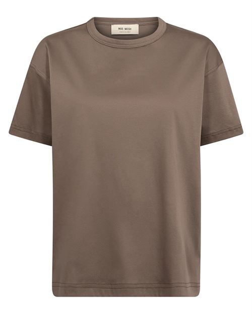 MOS MOSH T-SHIRT, MMAINA O-SS TEE, COFFEE QUARTZ